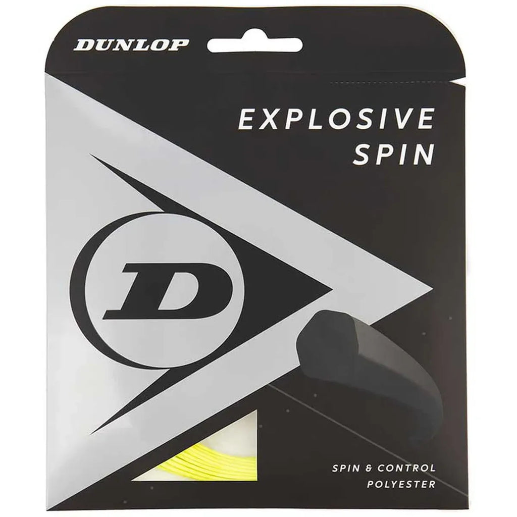 Dunlop Explosive Bite Black 16g Tennis String (Set)
