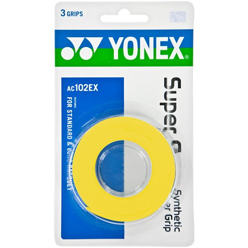 Yonex Super Grap Yellow Tennis Overgrip (3 Pack)