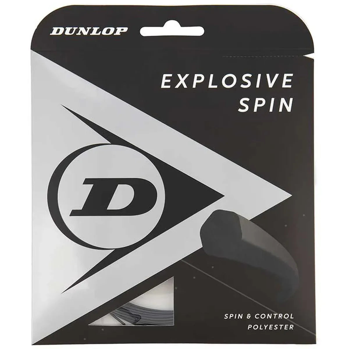 Dunlop Explosive Spin Black 17g Tennis String (Set)