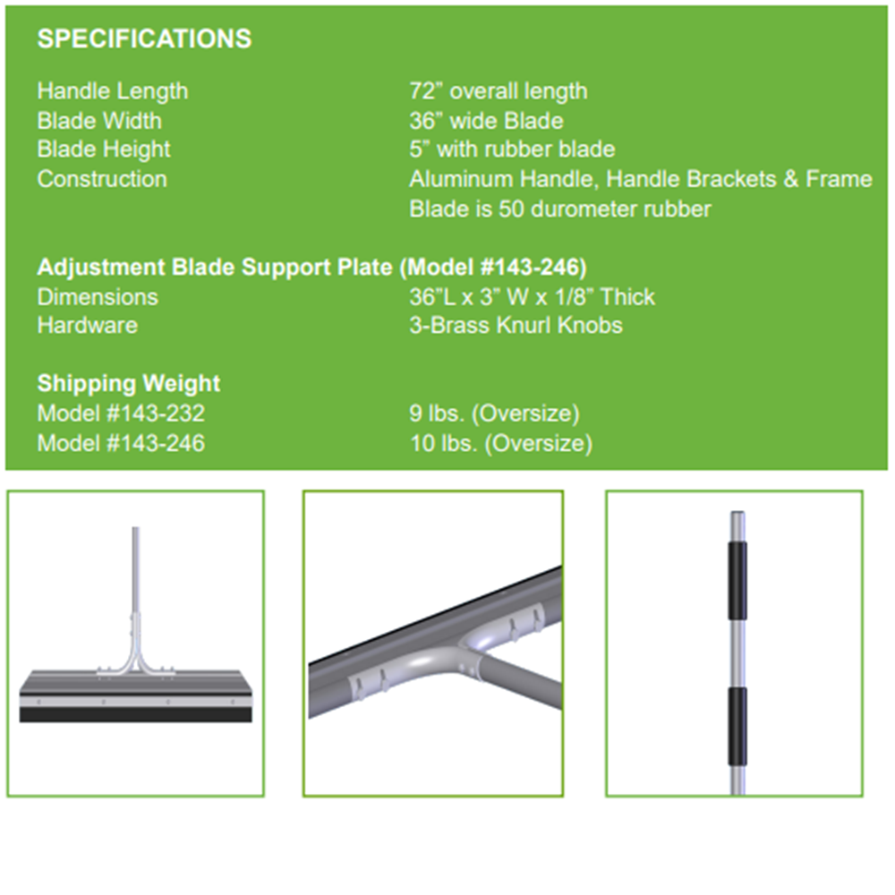Har-Tru Super Squeegee Tennis Court Tool