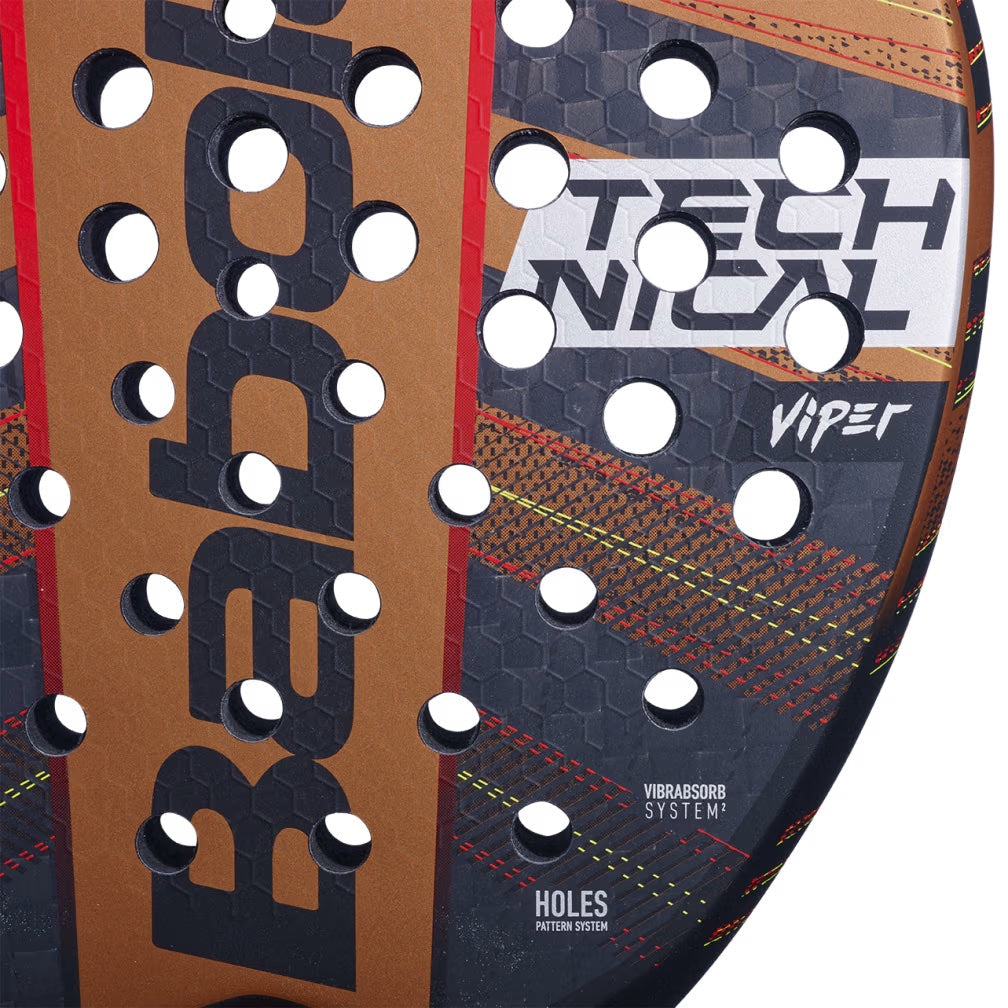 Babolat Technical Viper Padel Racket (Metallic Copper/Black/Red)