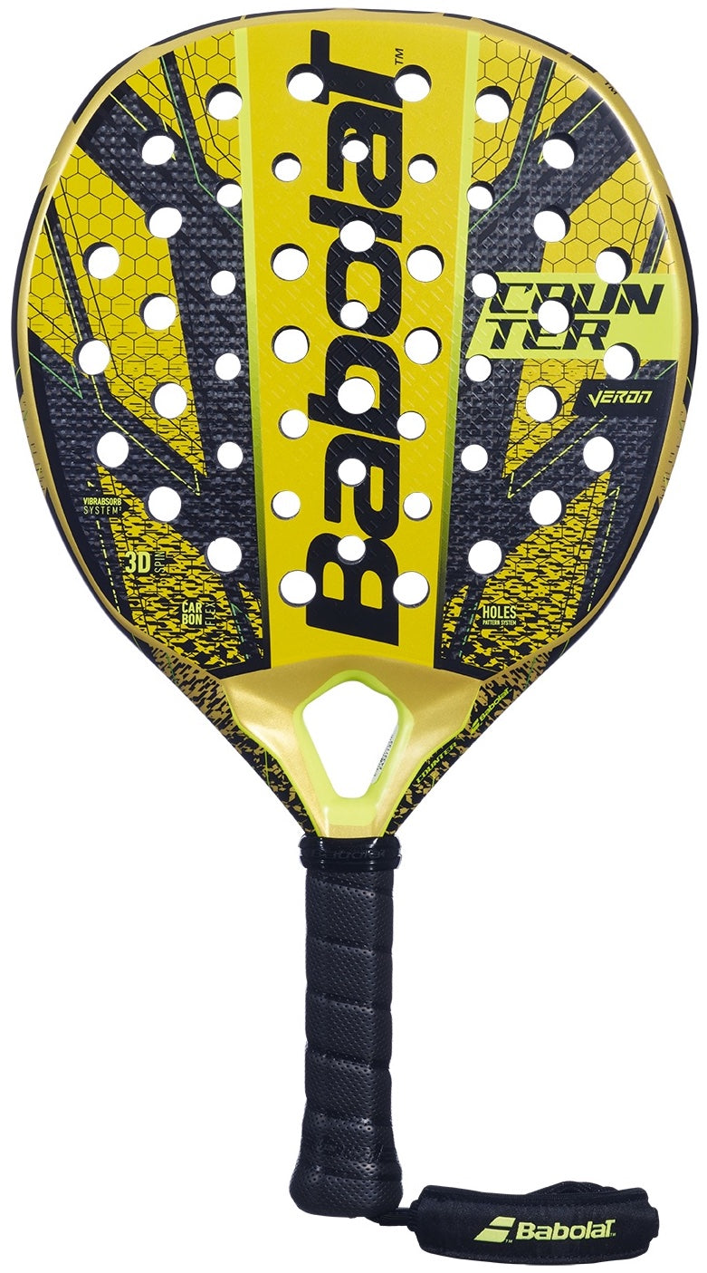 Babolat Counter Veron Padel Racket (Metallic Gold/Black/Yellow)