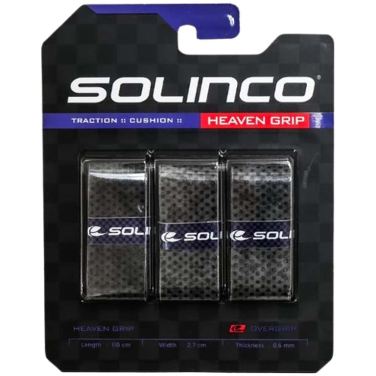 Solinco Heaven Grey Tennis Overgrip (3 Pack)