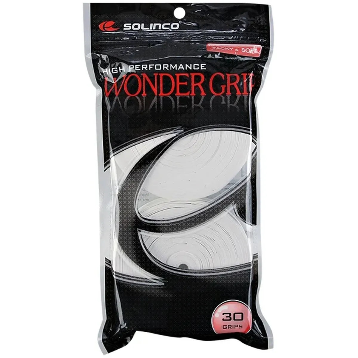 Solinco Wondergrip White Tennis Overgrip (30 Pack)