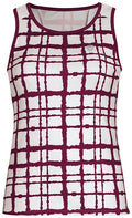 DUC Absolute Women's Racer Tank (White/ Maroon)