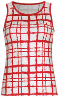 DUC Absolute Women's Racer Tank (White/ Red)