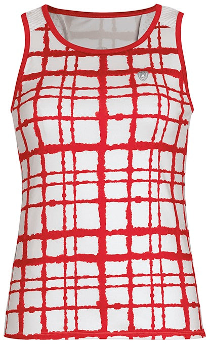 DUC Absolute Women's Racer Tank (White/ Red)