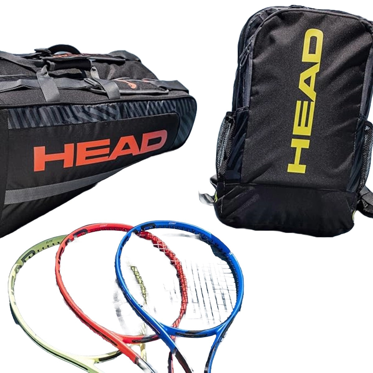 Head Base Tennis Backpack 17L (Black/Yellow)