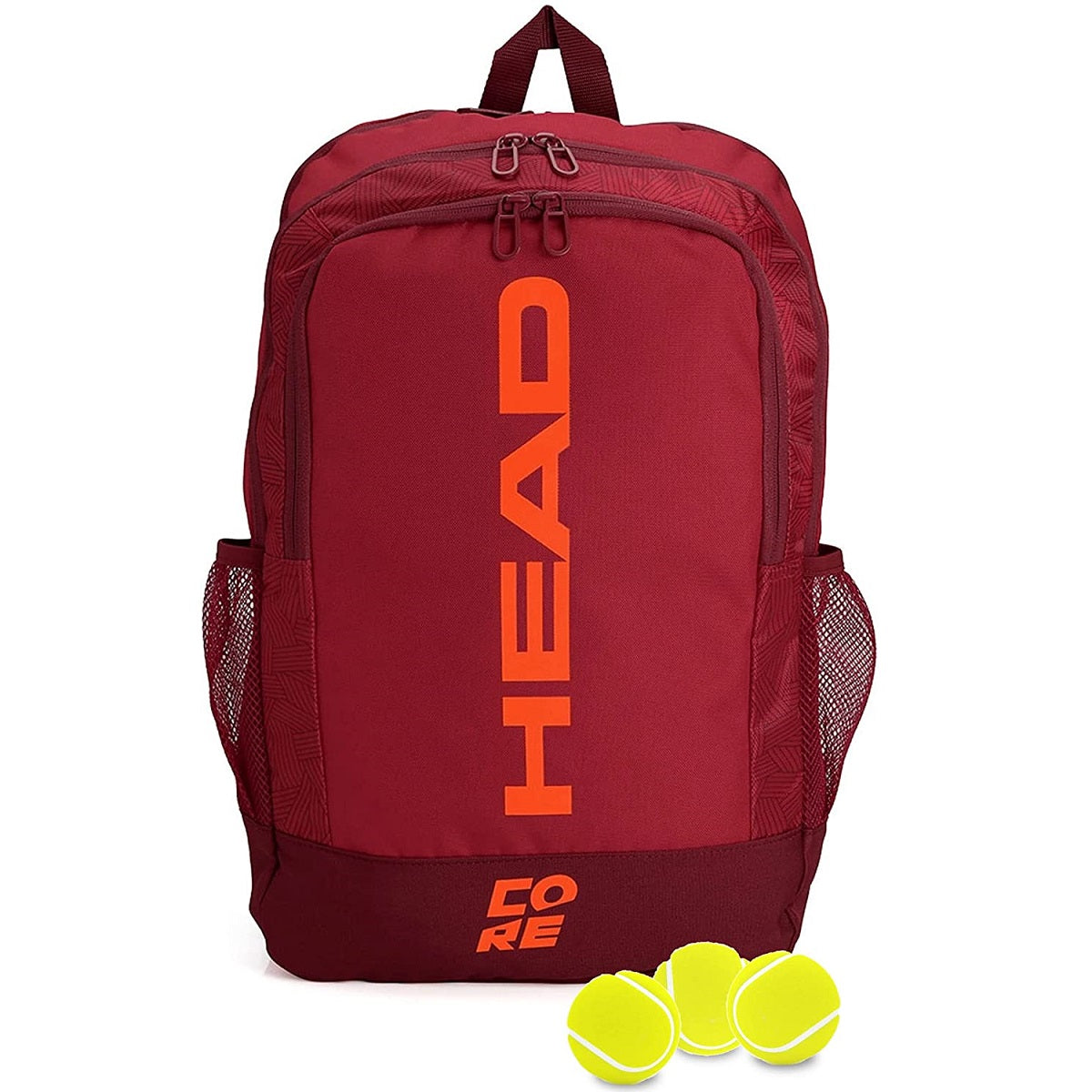 HEAD Core Tennis Backpack (Red/Dark Red)