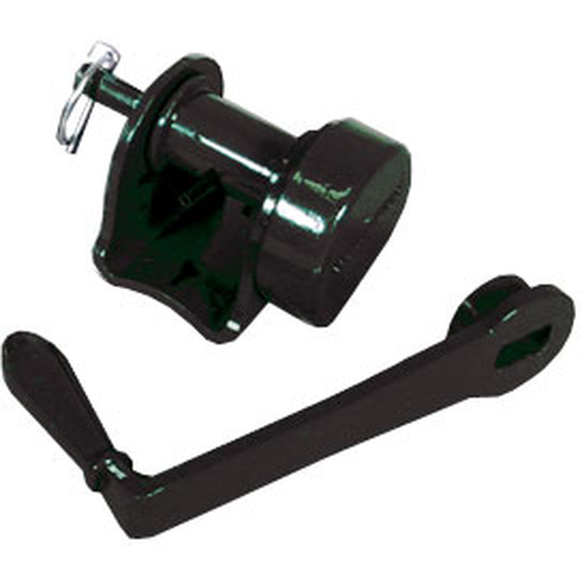 Douglas Deluxe Aluminum Replacement Reel for 2-7/8" OD External Wind Tennis Posts (Black)