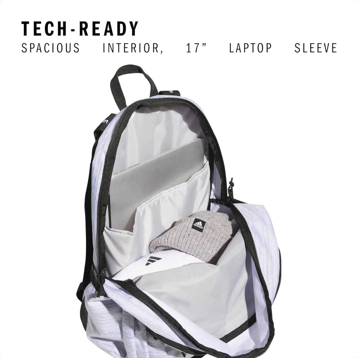 Adidas Prime 7 Backpack (Two Tone White/Black)