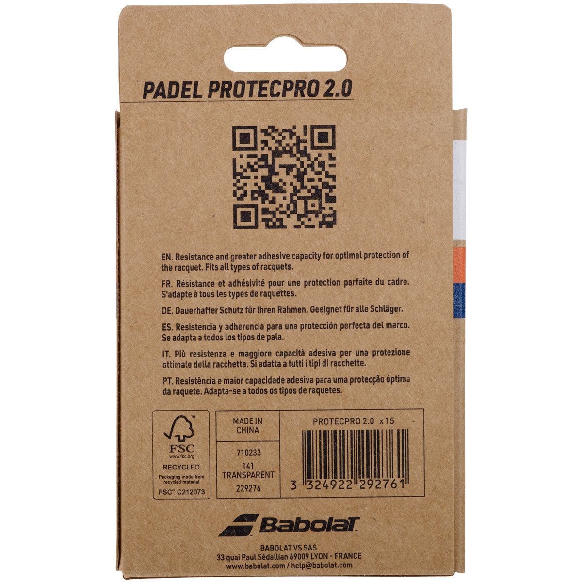 Babolat Protecpro 2.0 Padel Racket Protector (15 pack)