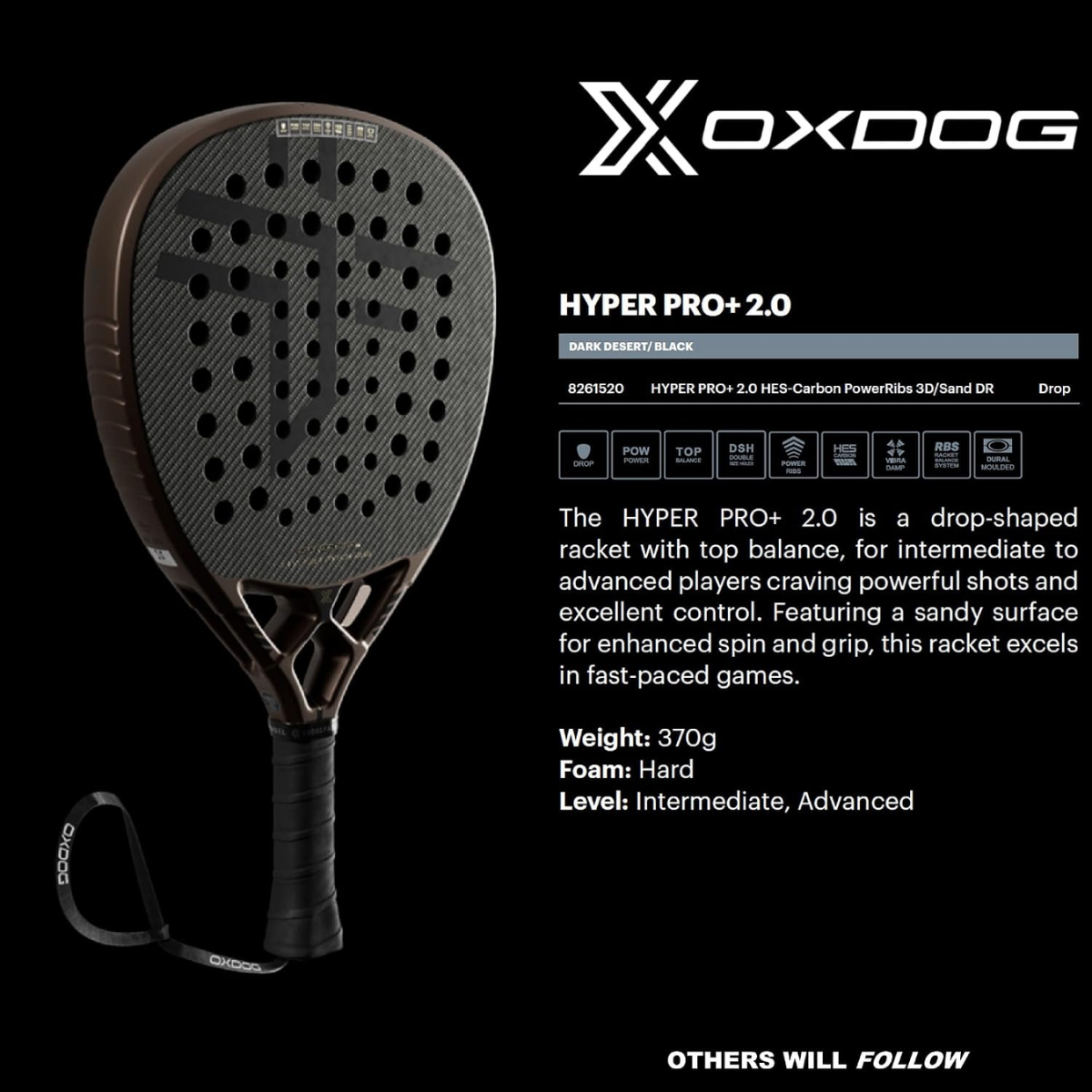 Oxdog Hyper PRO+ 2.0 Padel Racket