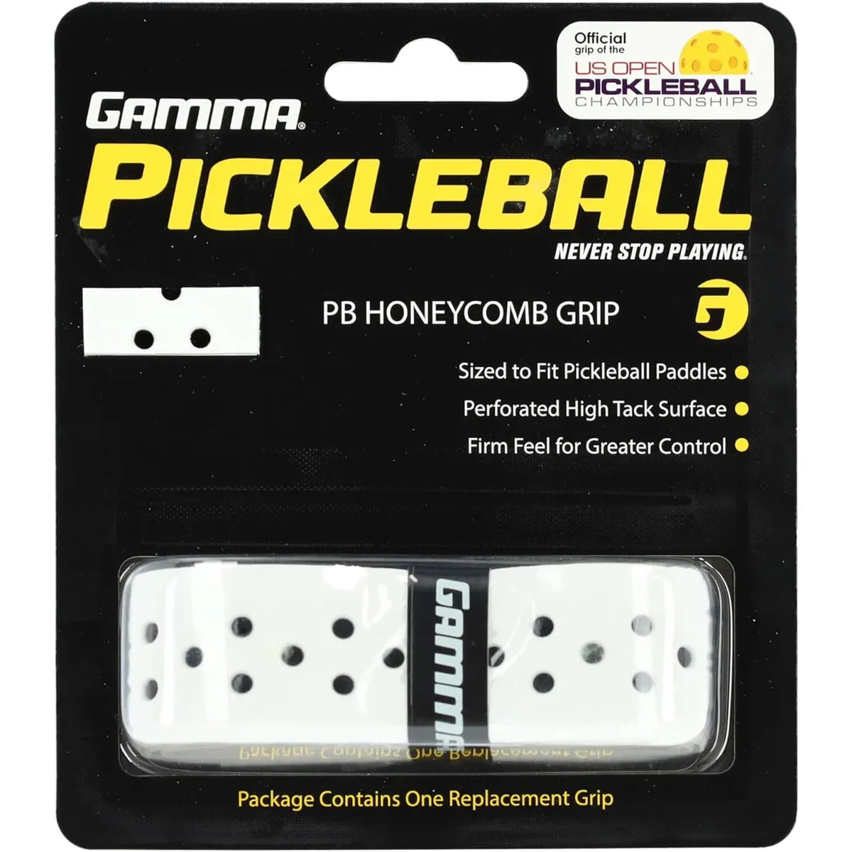 Gamma Honeycomb White Pickleball Replacement Grip