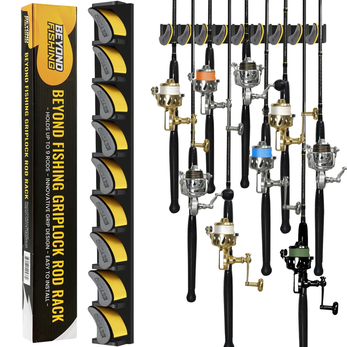 Beyond Braid Griplock Vertical Fishing Rod Rack