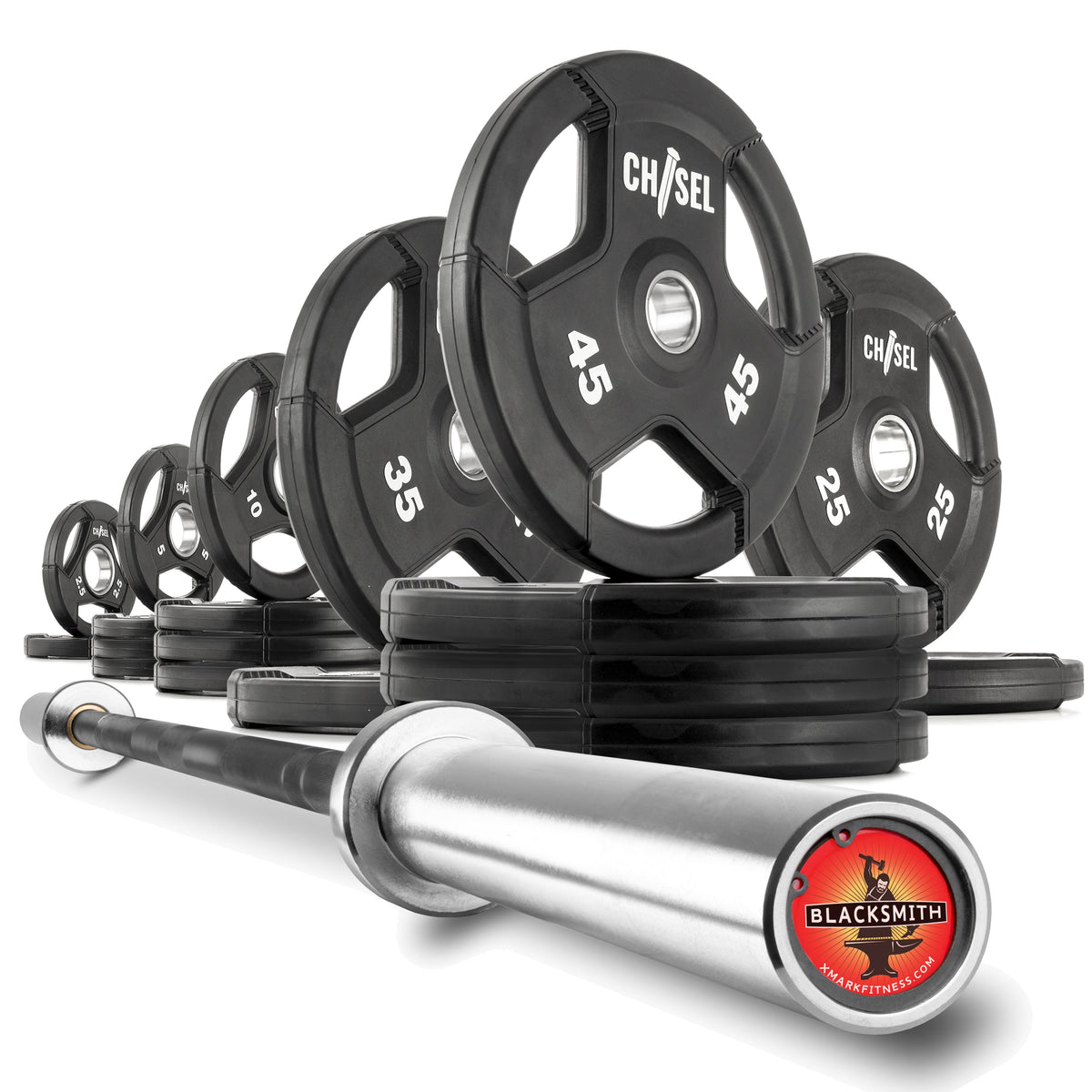 Chisel Olympic Weight Plates & Bar Set Builder