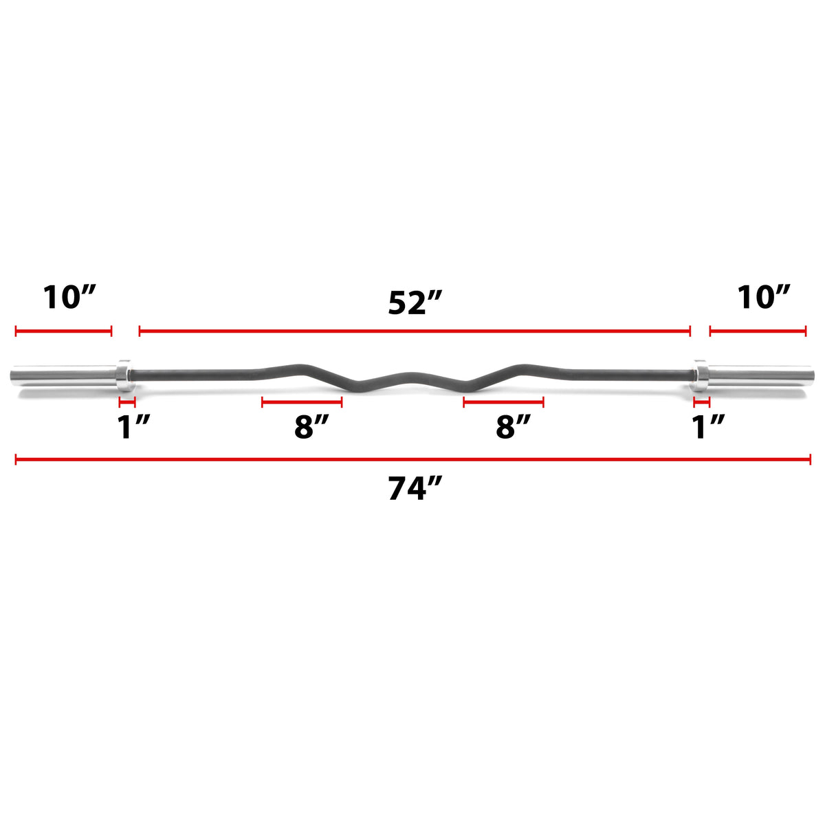 Convict 6ft Rackable Curl Bar