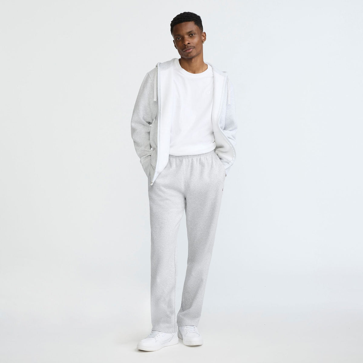 Powerblend Sweatpants, Open Hem, C Logo