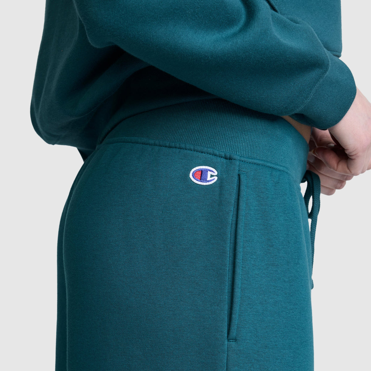 Wide Leg Fleece Sweatpants, C Logo