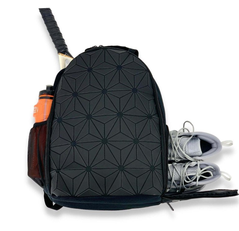 NiceAces Geo Lightweight Tennis Backpack (Black)