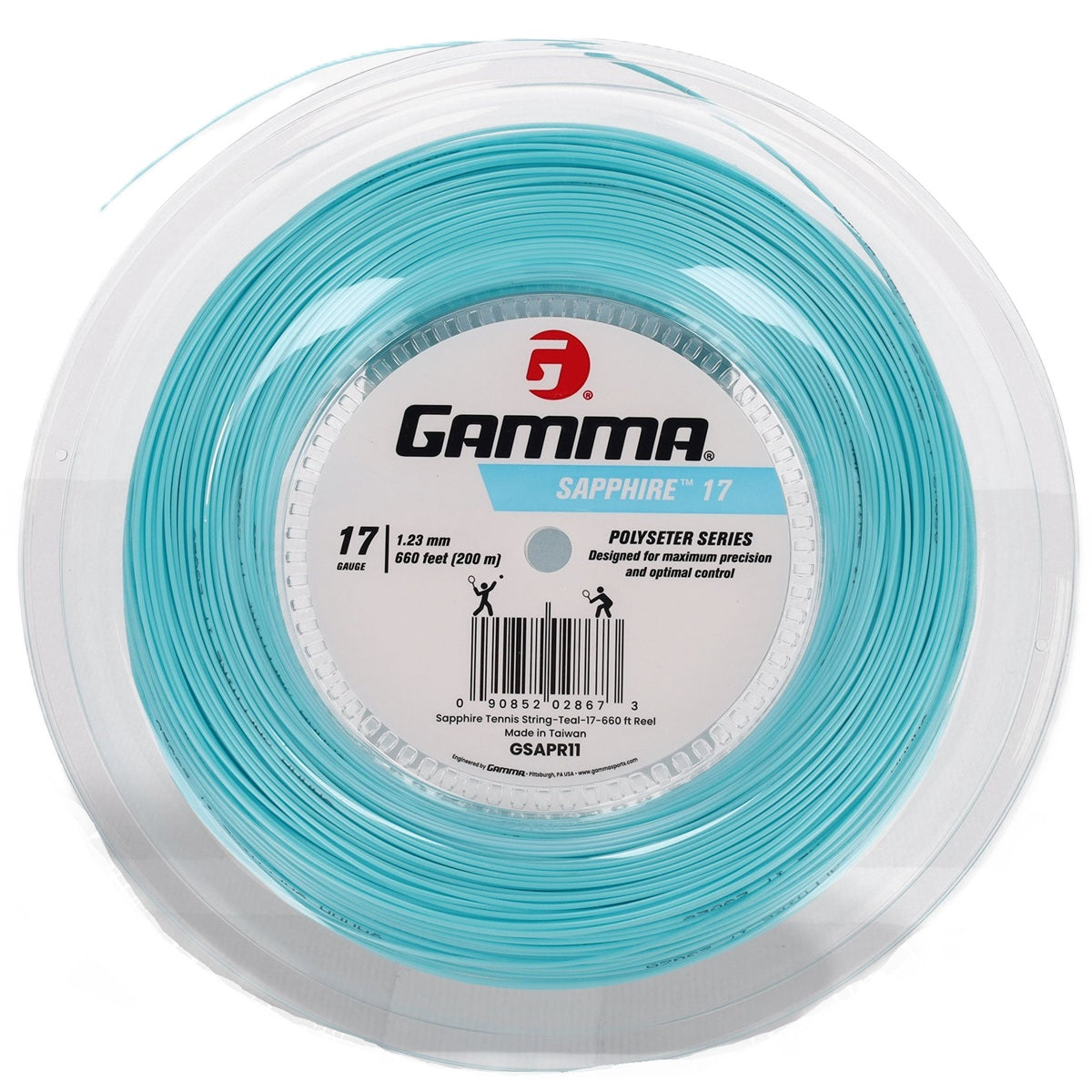 Gamma AMP Sapphire 17g Tennis String (Reel)