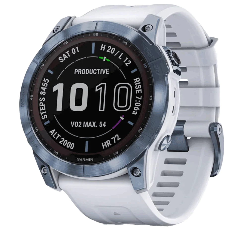 Garmin Fenix 7X Pro Solar Whitestone