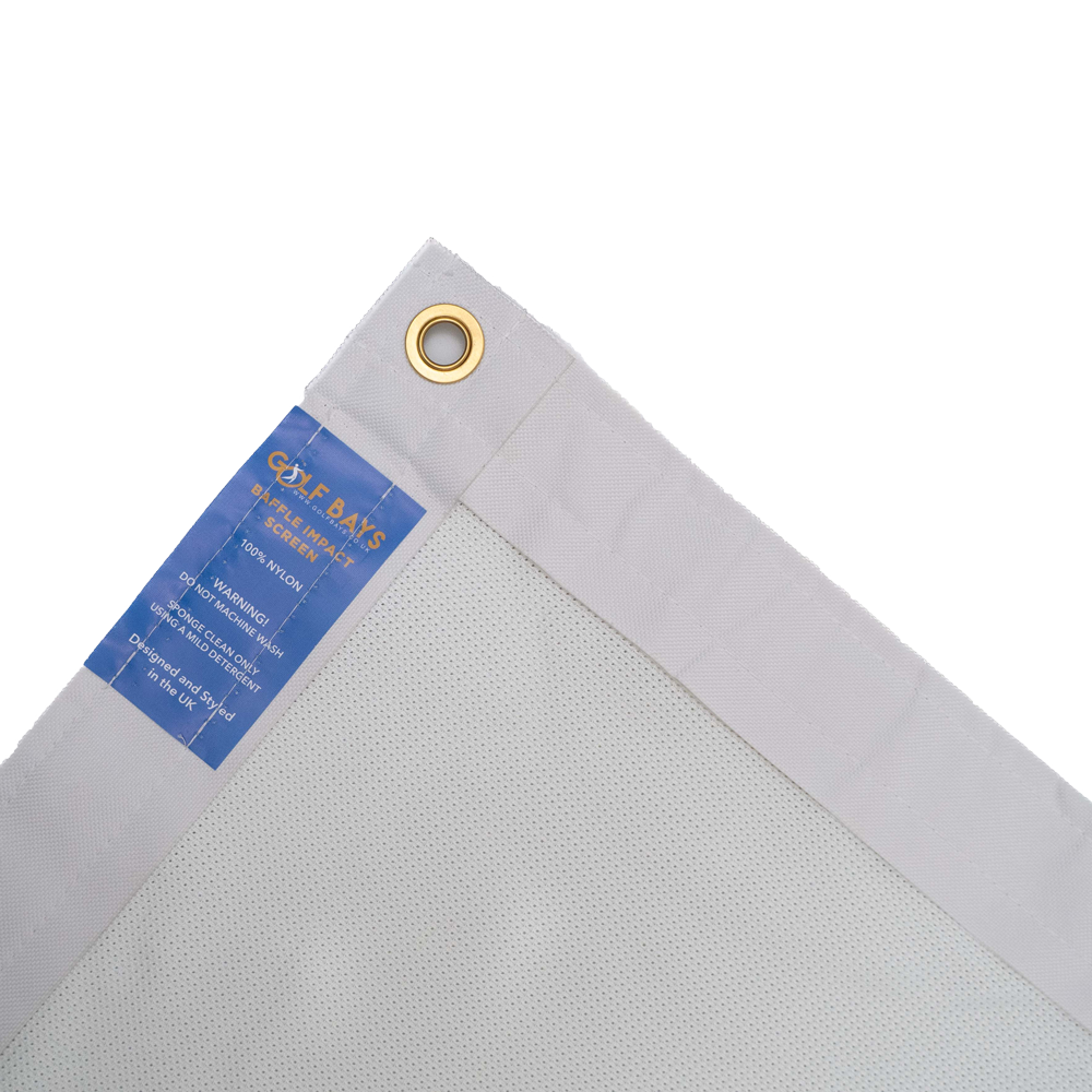 GolfBays Close Knit Baffle Simulator Impact Screen