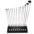 GolfBays Club Display Rack, Holds 14 Clubs & 9 Golf Balls , Indoor Golf Storage