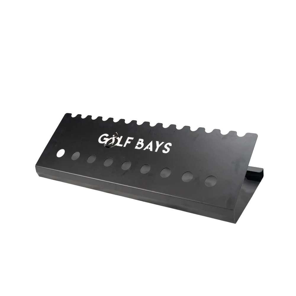 GolfBays Club Display Rack, Holds 14 Clubs & 9 Golf Balls , Indoor Golf Storage