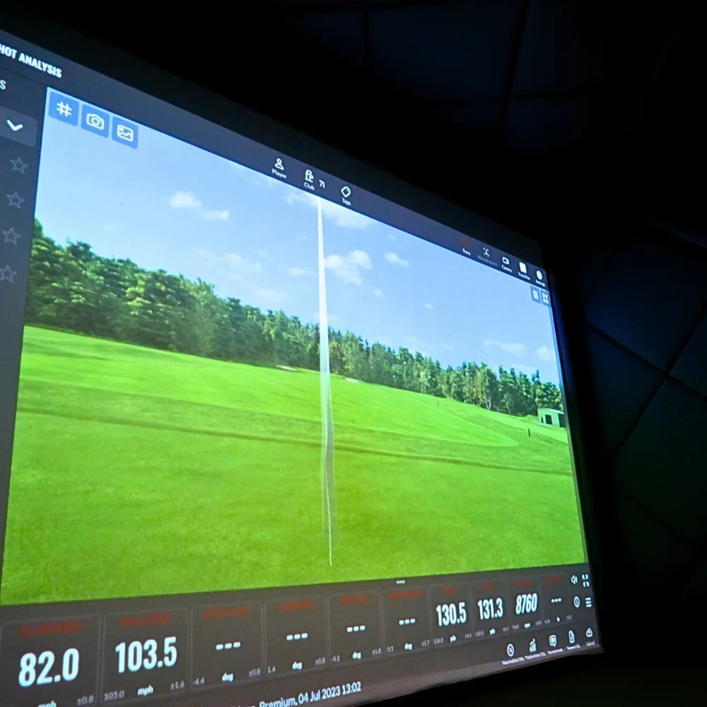 GolfBays Pro+ Golf Simulator Impact Screen White color