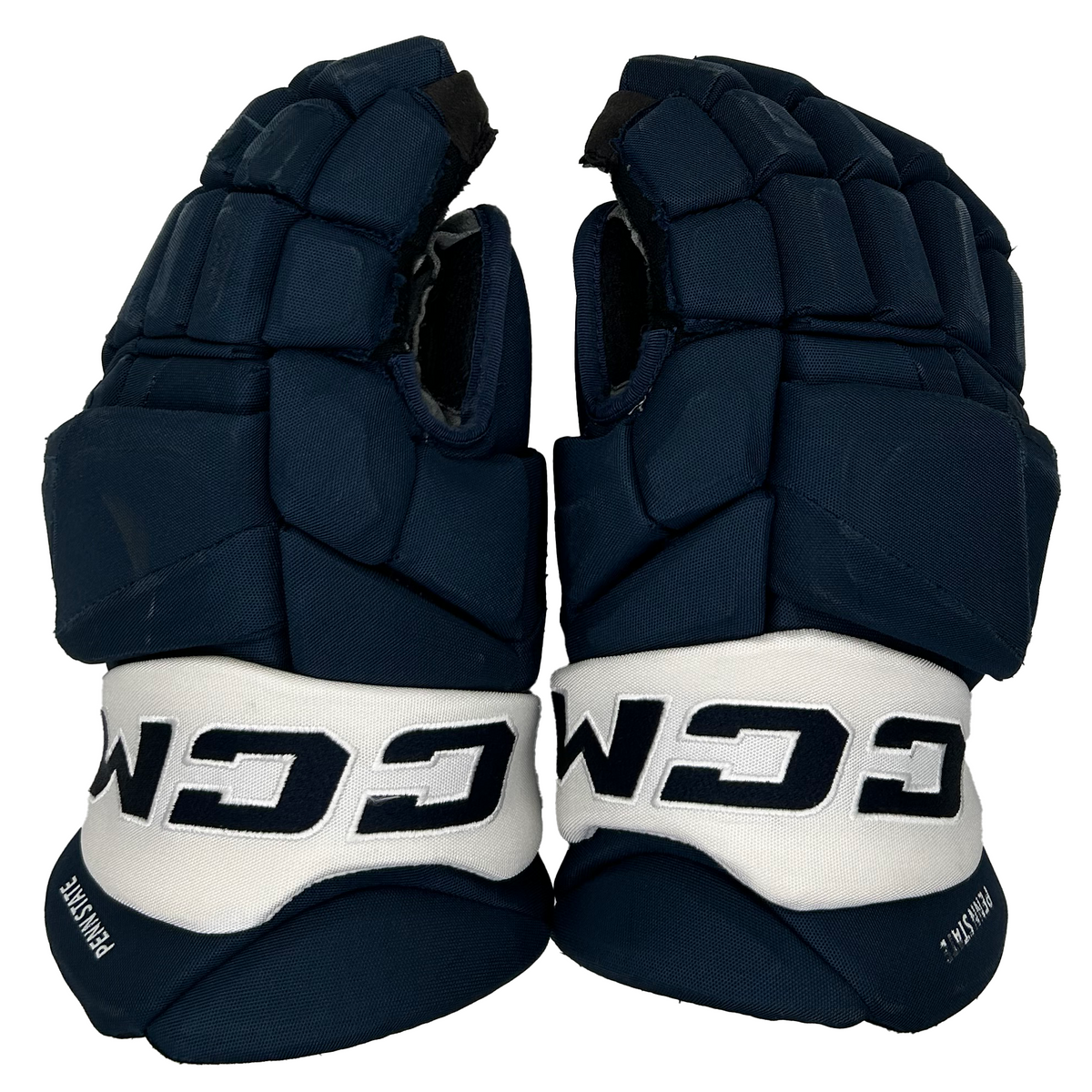 CCM Jetspeed FT8 Pro - Used NCAA Pro Stock Gloves (Navy/White)