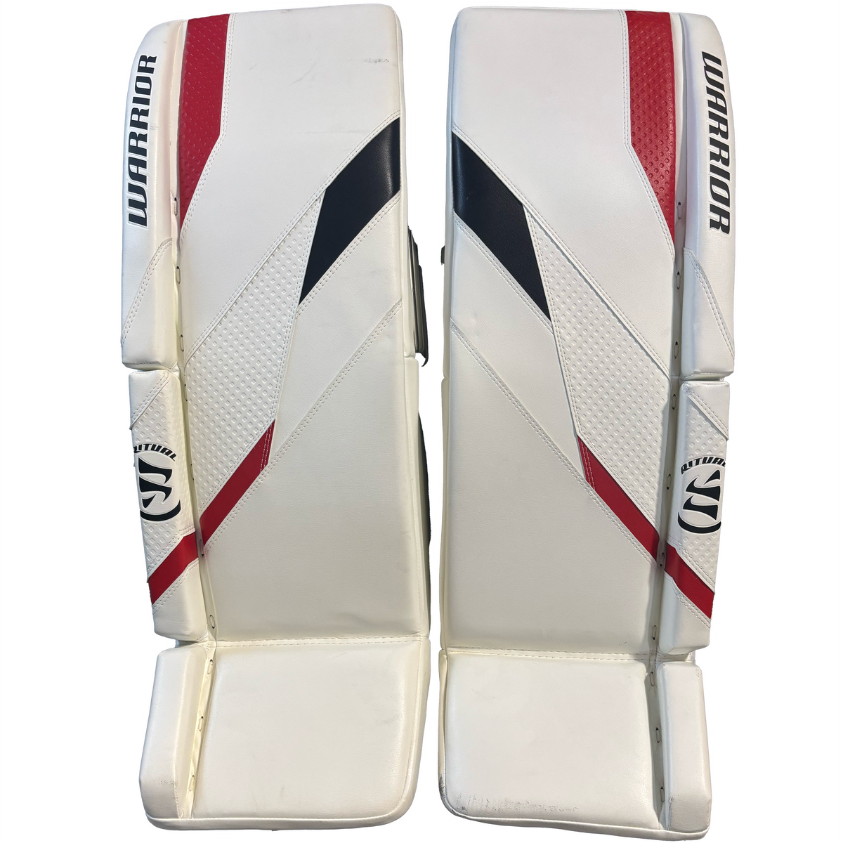 Warrior RG7 Pro - New Goalie Pad Set (White/Red/Black)