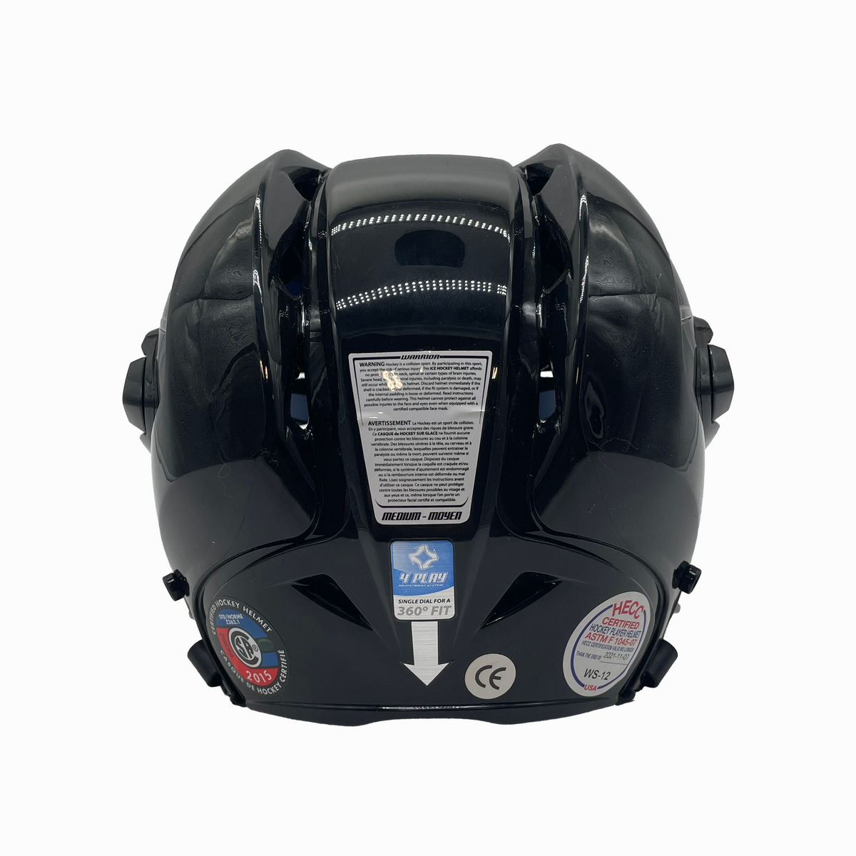 Warrior Krown PX3 - Senior Hockey Helmet (Black)