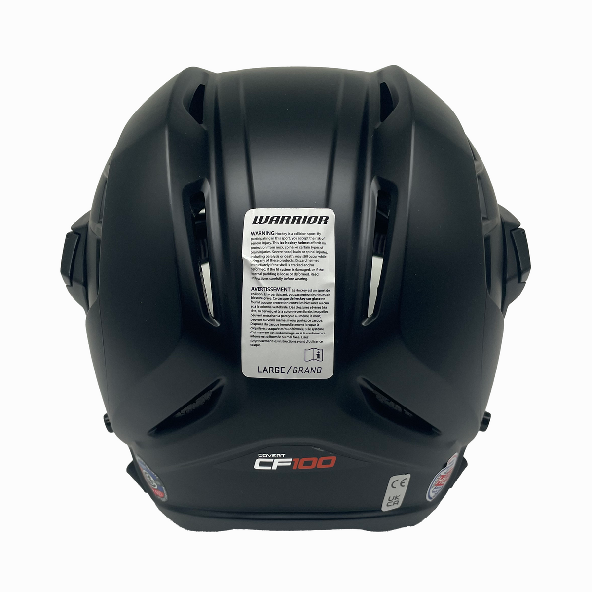 Warrior Covert CF 100 - Hockey Helmet (Matte Black)