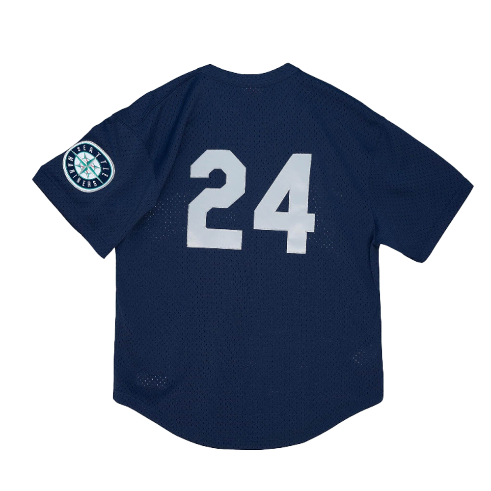 Kid's Authentic Ken Griffey Jr Seattle Mariners 1995 Pullover Jersey