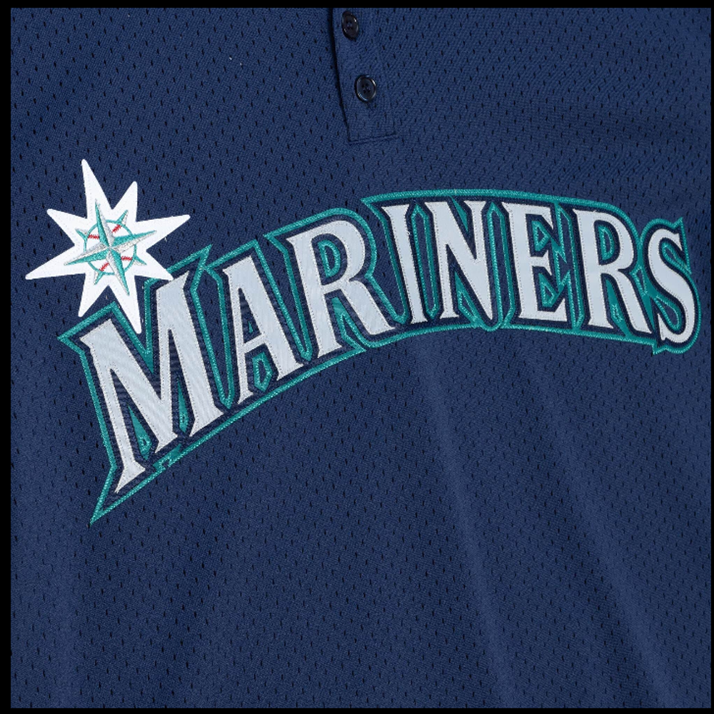 Kid's Authentic Ken Griffey Jr Seattle Mariners 1995 Pullover Jersey
