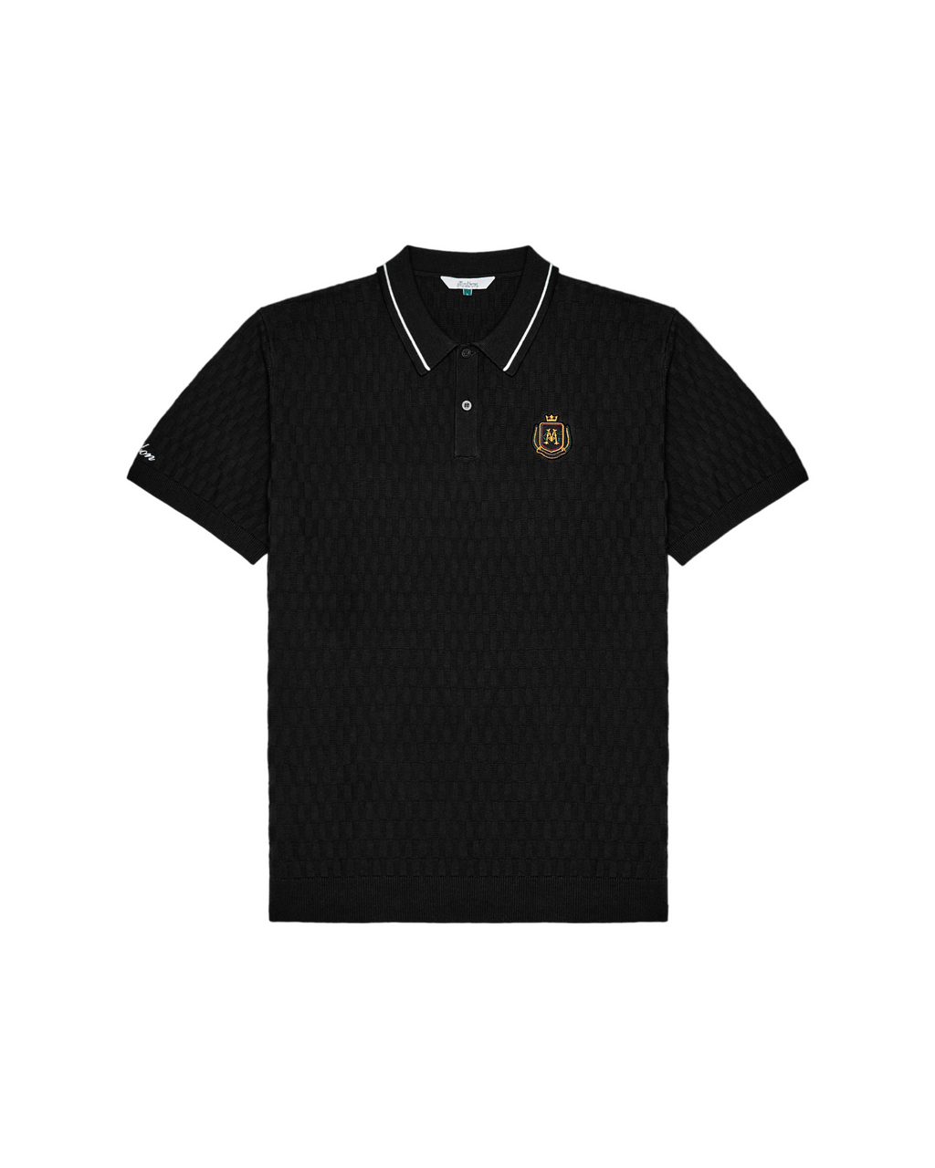 Malbon Crest Knit Polo
