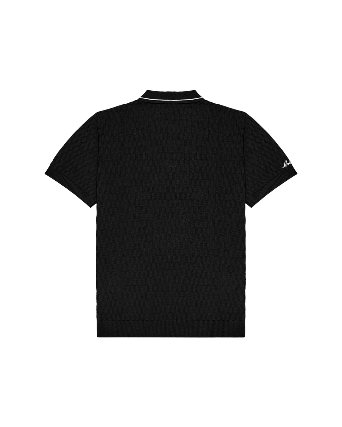 Malbon Crest Knit Polo
