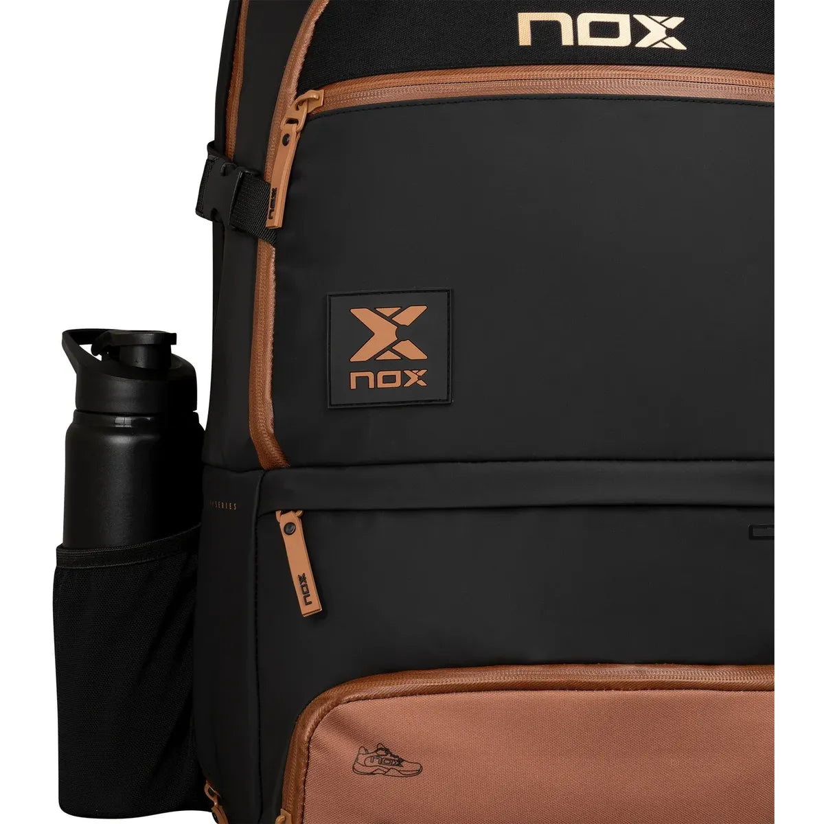 Nox Luxury Open Series Backpack(Black/Brown)