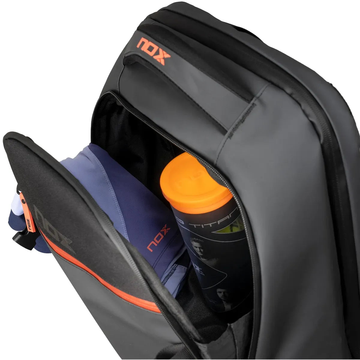 Nox Luxury Open Series Backpack(Black/Red)