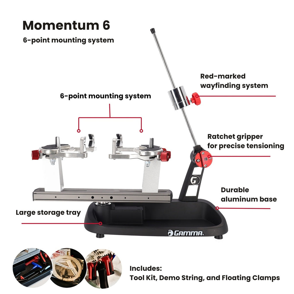 GAMMA Momentum 6 Drop Weight Stringing Machine