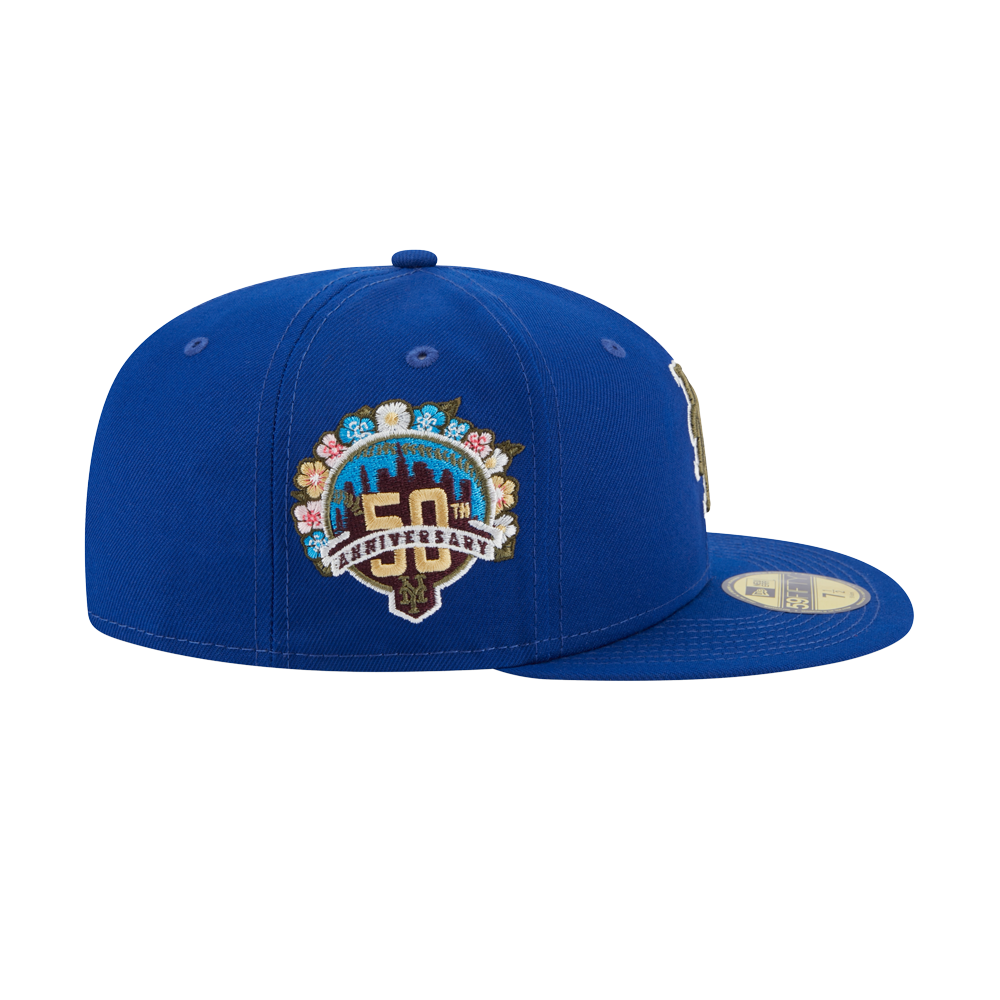 New Era New York Mets New Era Royal 50th Anniversary Spring Training Botanical 59FIFTY Fitted Hat
