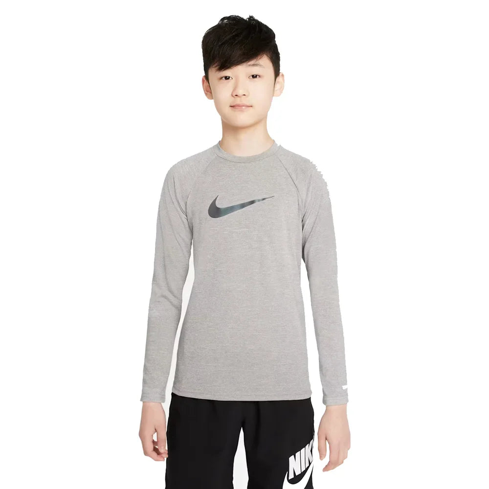 Nike Swim Boys Hydroguard Essential Big Kids Dri-FIT UV Long Sleeve Top