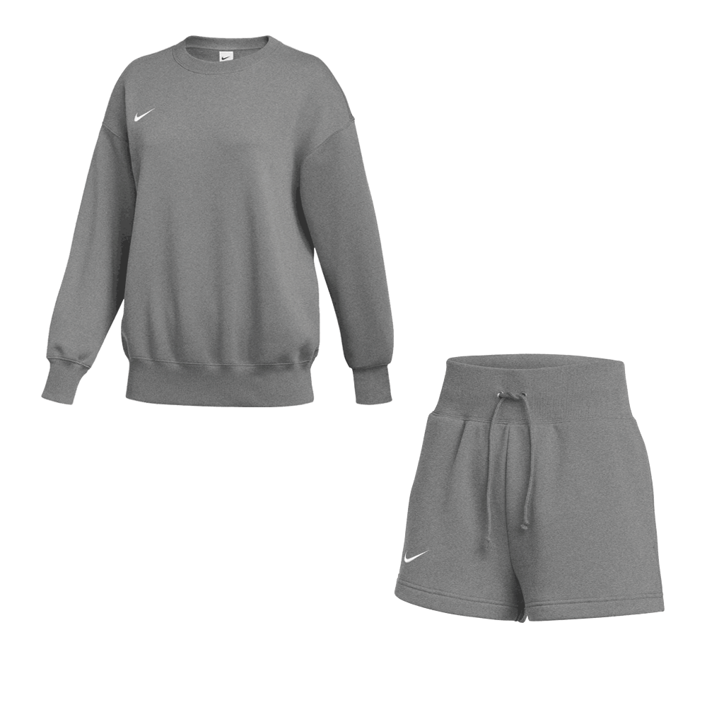 Nike Women's Team Sportswear Phoenix Fleece Set - Crew and Short