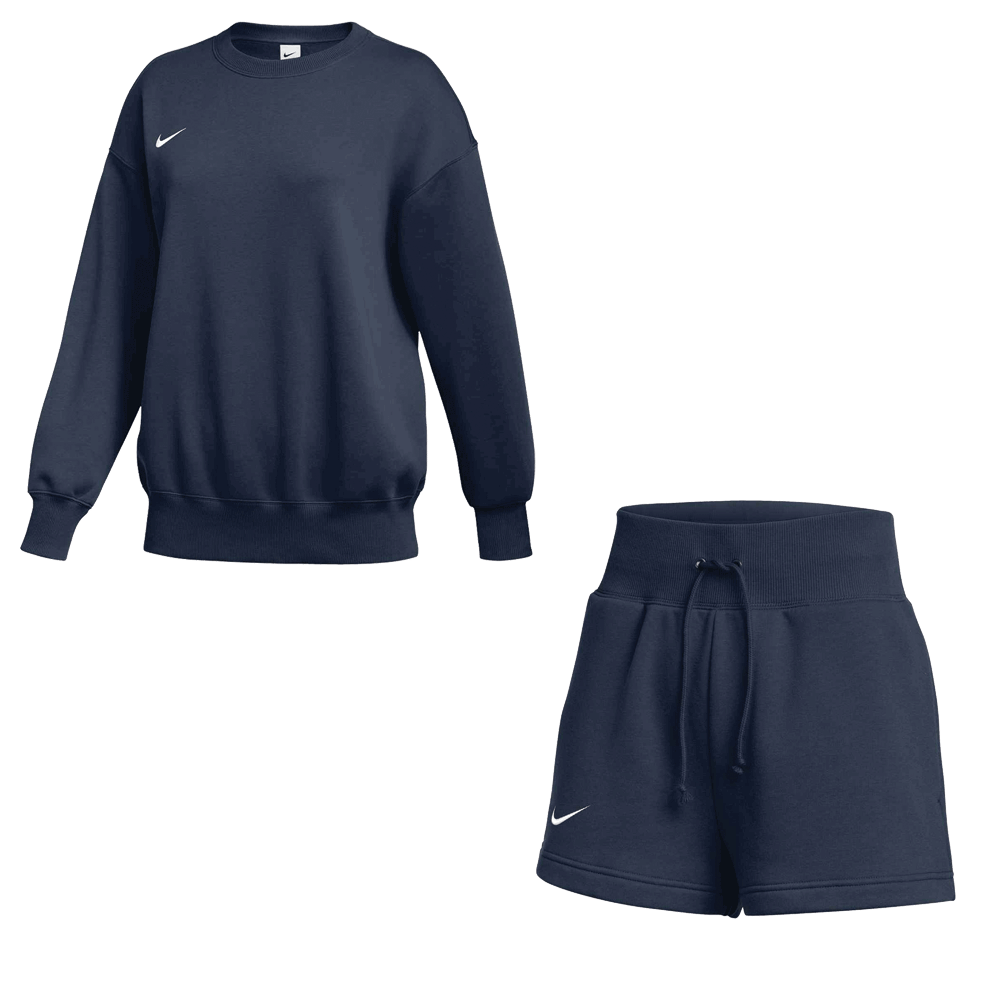 Nike Women's Team Sportswear Phoenix Fleece Set - Crew and Short