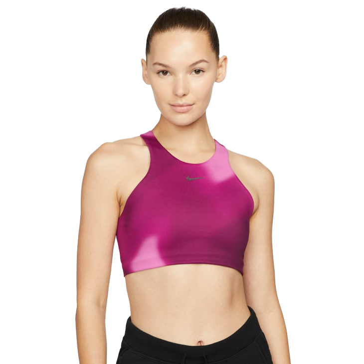 Nike Yoga Dri-Fit Swoosh Women's Medium-Support Printed Sports Bra