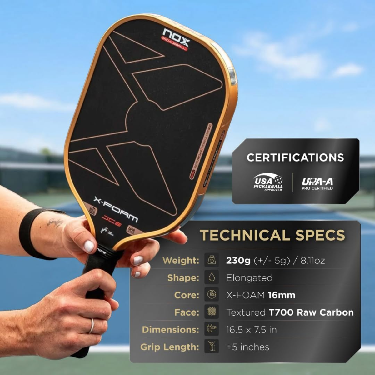 Nox X-Foam JC6 Pickleball Paddle
