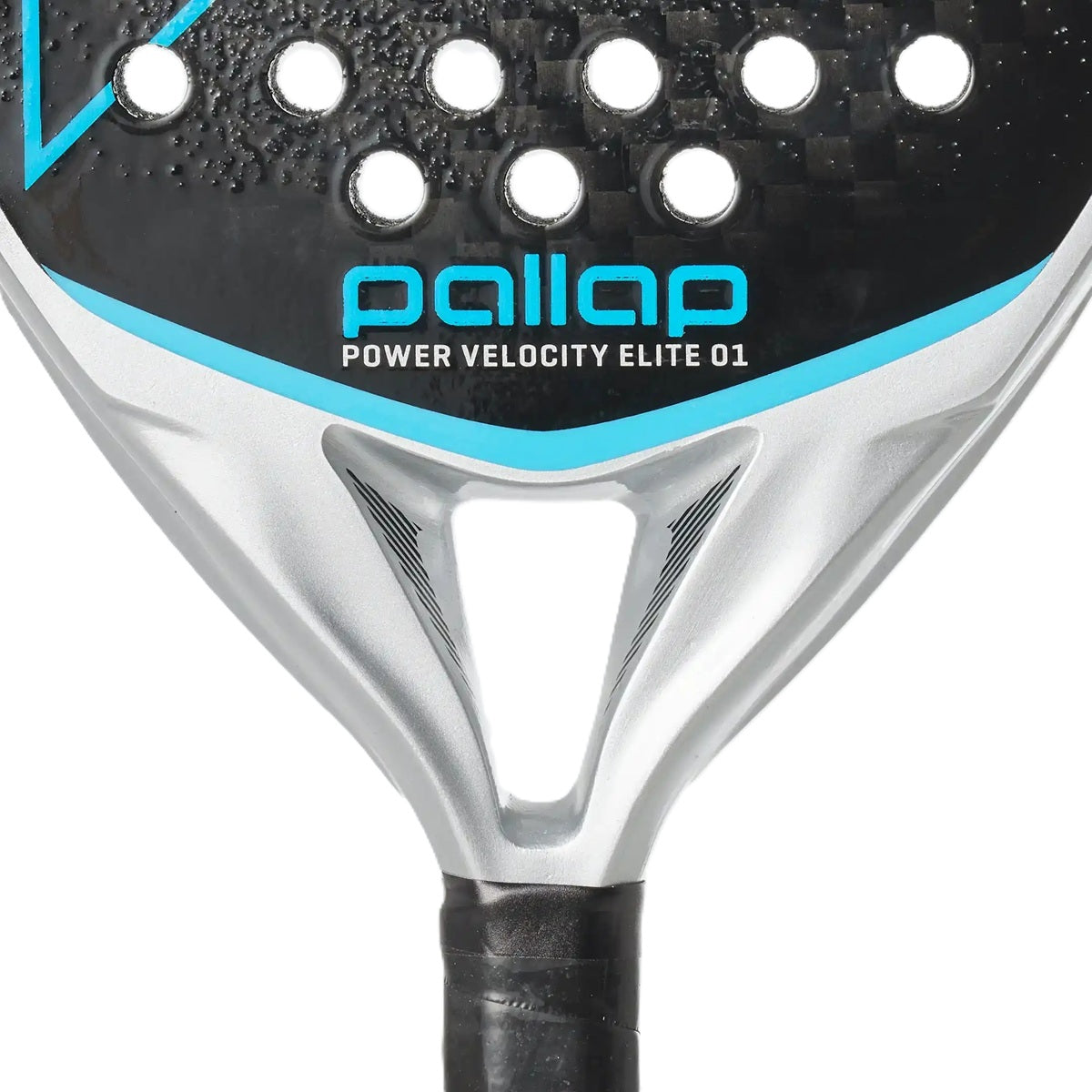 Pallap Power Velocity Elite 01 Padel Racket (Silver/Carbon)