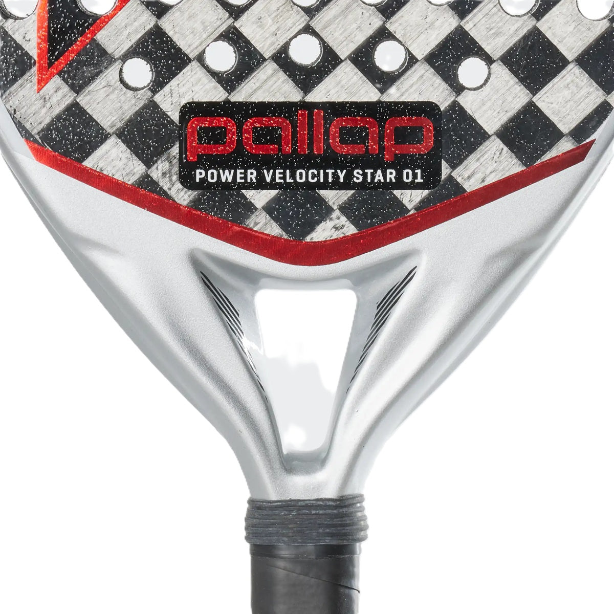 Pallap Power Velocity Star 01 Padel Racket (Silver/Carbon)