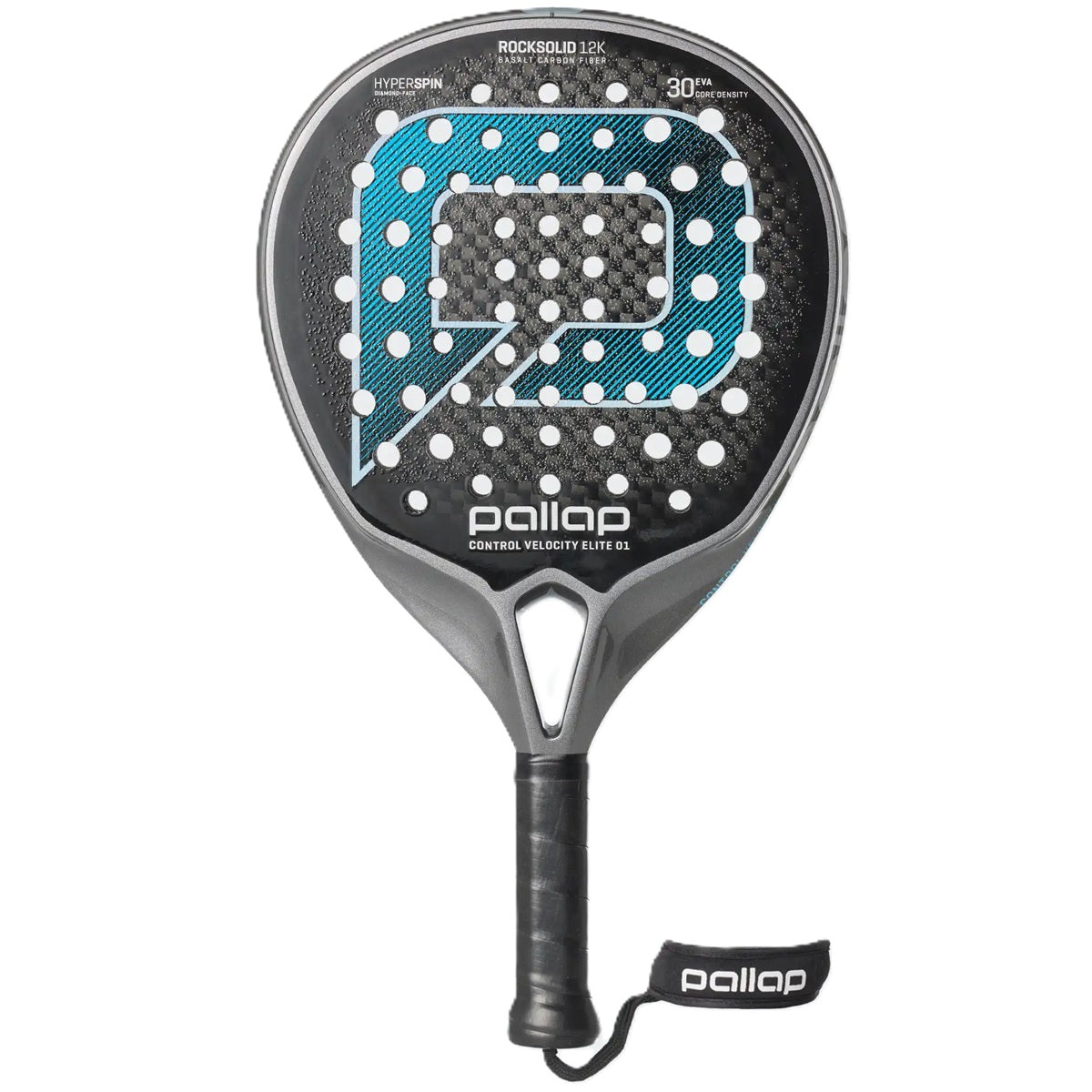 Pallap Control Velocity Elite 01 Padel Racket (Silver/Carbon)